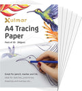 Xulmar Tracing Paper A4 90 GSM - Pack of 30 Sheets Tracing Paper for Sewing Patterns, Drawing Overlays & Sketching on Art Paper & Sketch Book