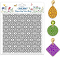 CHGCRAFT Teardrop Polymer Clay Texture Sheets Repeating Seamless Pattern Silicone Texture Stamp Line Art Modeling Pattern Pad for Jewelry and Clay Earrings Tools, 5.5x5.5 inch