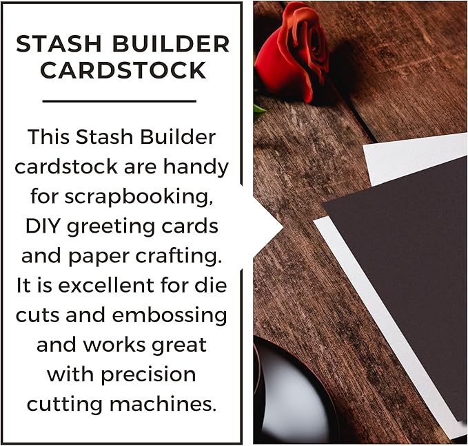 PA Paper Accents Stash Builder Cardstock 8.5" x 11" Chocolate Brown, 65lb colored cardstock paper for card making, scrapbooking, printing, quilling and crafts, 25 piece pack