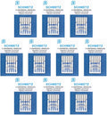 50 Schmetz Universal Sewing Machine Needles - Assorted Sizes - Box of 10 Cards