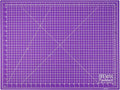 Breman Precision 18x24 Inch Self Healing Cutting Mat - 2-Sided 5-Ply PVC Purple/Gray Cutting Mats for Crafts, Sewing, Quilting and DIY Projects - Durable and Non-Slip Design with Precise Grid Lines