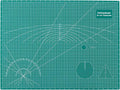 Falling in Art Self Healing Cutting Mat, 18x24" Cutting Mats for Sewing, Double-sided 5-Ply Fabric Cutting Board for Crafting, Quilting and Sewing Projects, Green