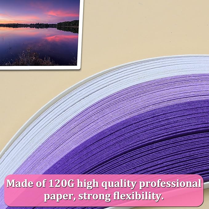 Zorfeter 9 Sets Multi-Color Quilling Paper Strips Kits 900 Strips 42 Colors, 5mm Width, 15" Length