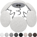 12 Colors Fabric Covered Button Twist Pins Dust Ruffle Pins- for Sofa，Upholstery，Armchair Caddies, Armrest Covers,Bed Skirts, Slipcovers, Headliners (Rice White, 24)