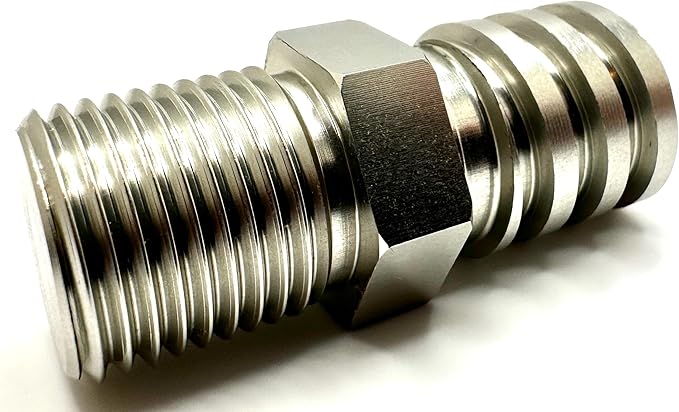 Aluminum Male Coarse Thread Adapter - Converts Drywall Corner Roller Handle to Acme 3/4" Threads to fit Paint Rollers, Stipple Brushes, Brooms, Mops & More - Lightweight & Durable