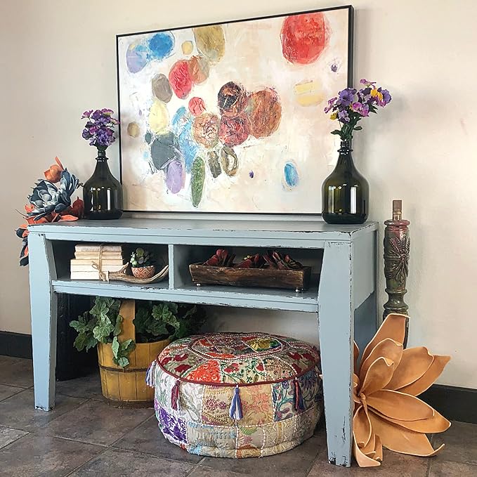 Dixie Belle Paint Company Chalk Finish Furniture Paint - Savannah Mist (32oz) - Matte Cloudy Blue Chic Chalk Mineral DIY Furniture Paint
