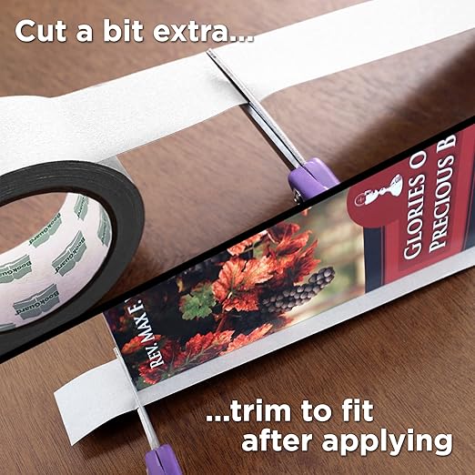 BookGuard 1-1/2 Inch Vinyl-Coated Cotton Cloth Bookbinding Repair Tape, 15 Yard Roll, White