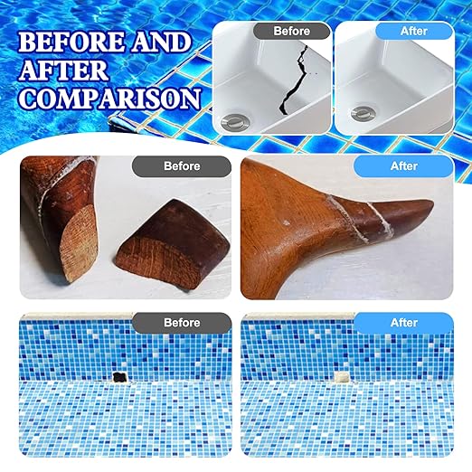 Epoxy Sculpt Clay - 16oz Epoxy Putty for Epoxy Sculpt, 2 in 1 Underwater or Above Fast Repair, Fix Leaks, Cracks, Filling, Sculpting - 2 Part Pool Putty for Metal, Tile, Concrete, Plastic, Ceramics
