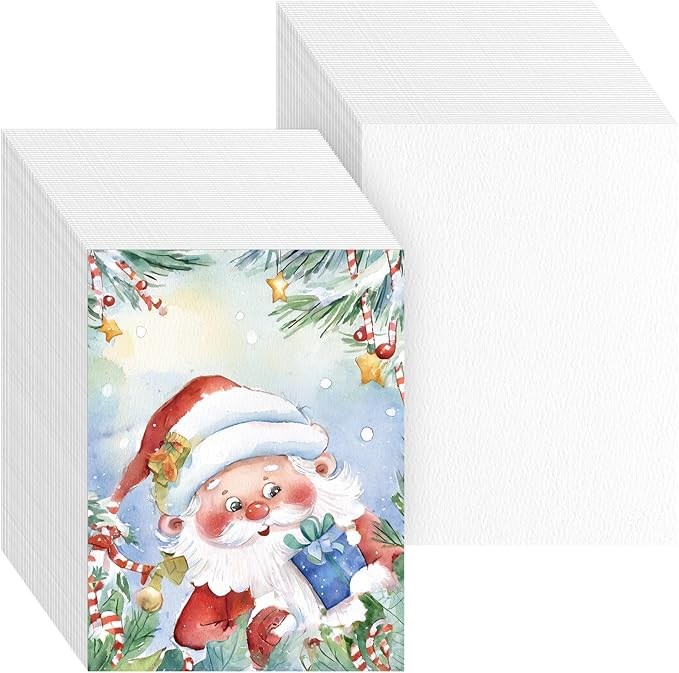 300 Sheets Cotton Watercolor Paper Bulk -140LB/300GSM Art Paper-8.5 x 11 inch Painting & Craft Paper, Finger Paints, Watercolor, Tempera, Drawing, Art Room & Home School Crafts
