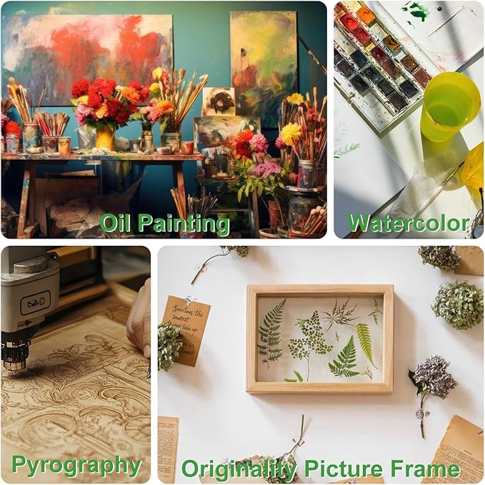6 Pack 11 x 14 Inch Unfinished Wood Panels, Wooden Panel Boards for Painting, Crafts, and Home Decor