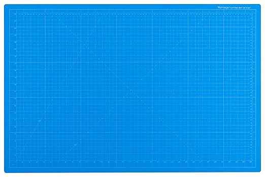 Dahle Vantage 10693 Premium Self-Healing Cutting Mat, 24"x36", 1/2" Grid, 5 Layers for Max Healing, Perfect for Crafts & Sewing, Blue