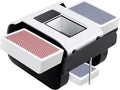 Automatic Card Shuffler, Rechargeable 1-2 Deck Card Dealer Machine, Low Noise Electric Casino Shuffler for UNO, Blackjack, Texas Hold'em, Home Card Games