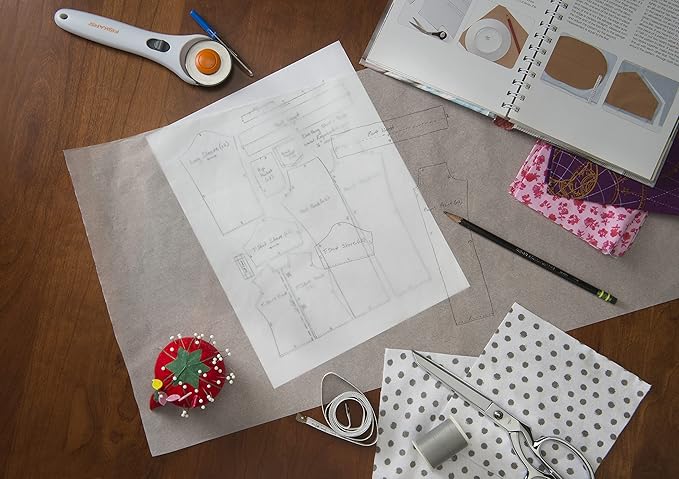 Bienfang Sketching & Tracing Paper Roll, White, 24 Inches x 50 Yards - for Drawing, Trace, Sketch, Sewing Pattern