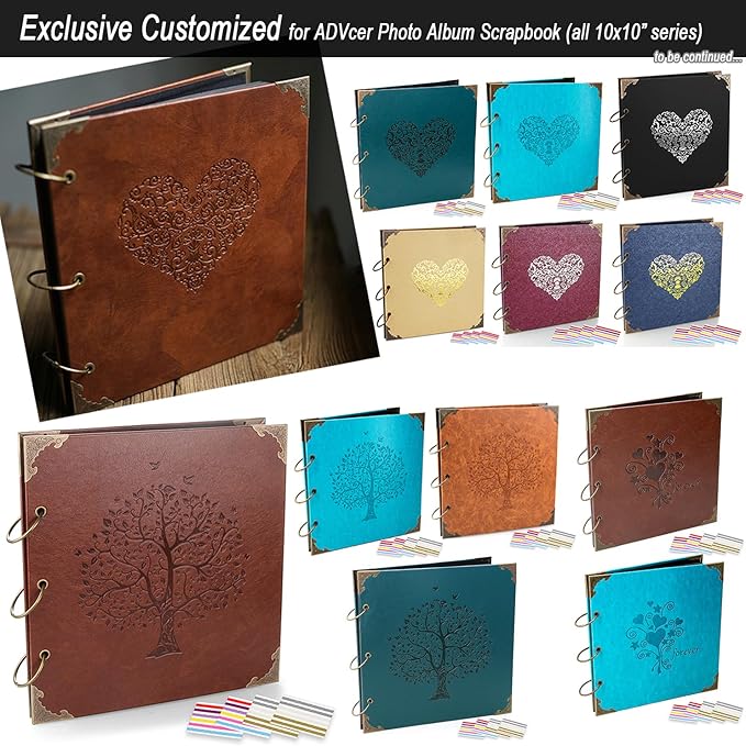 30 Sheets 9.84 x 10.24" Clear Insert Page Protectors Film - Exclusive Customized (NOT Pocket Non-adhesive) Acid Free Flexible Photo Sheet Divider, ONLY match ADVcer 10x10 Photo Album Scrapbooks