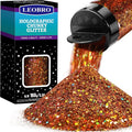 LEOBRO Brown Glitter, 160G/5.64OZ Holographic Chunky Glitter for Crafts, Resin, Body Nail Face Hair, DIY Decorations