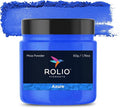 Rolio Premium Mica Powder - Azure (50G / 1.76oz) - 1 Jar of Blue Pigment Powder for Epoxy Resin, Dye, Soap Making, Nail Polish, Paint, Candle Making, Bath Bombs, Slime