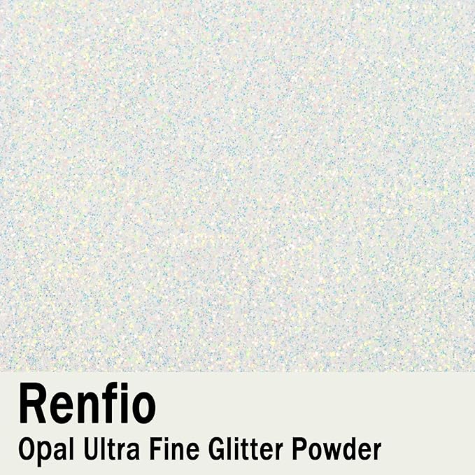 Renfio Opal Ultra Fine Glitter Powder Metallic Resin Glitter 1.75 Oz (50g) PET Flakes Crafts Sequins 1/128" 0.008" 0.2mm Epoxy Chips Flakes for Tumblers Slime Decoration - Magic Opal