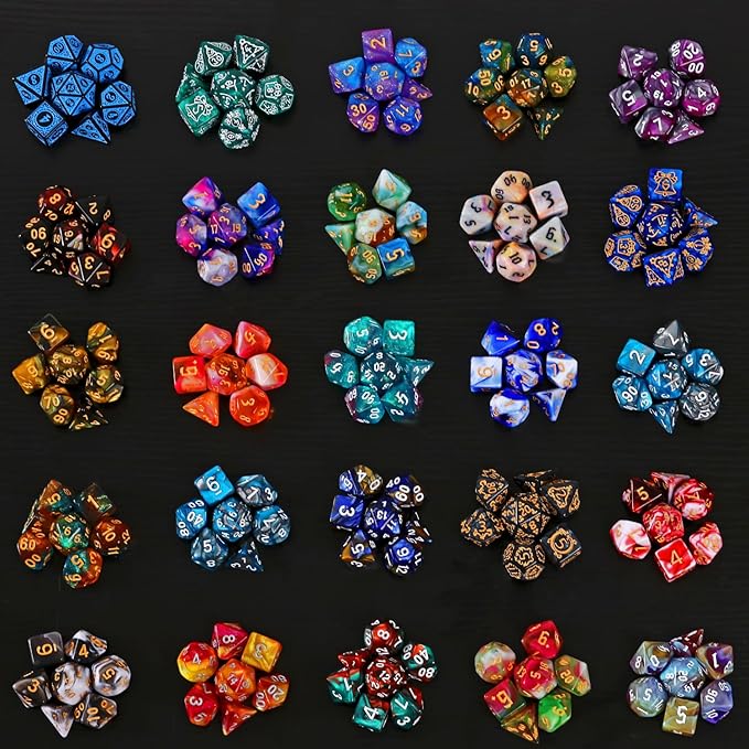 Coyeekn Mystery Dice Set - DND Dice Set - Polyhedral Dice, Dice Goblin, RPG Dice Set, Suitable for Role Playing, Table Games(Mystery Pack of 6)
