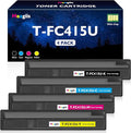 TFC415U T-FC415U Toner Cartridges 4-Pack Replacement for Toshiba T-FC415U Toner T-FC415U-K T-FC415U-C T-FC415U-M T-FC415U-Y for Toshiba E-Studio 2515AC 3015AC 3515AC 4515AC 5015AC Printer