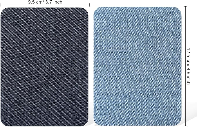 30 Pieces Iron on Patches for Clothing Repair Fabric Patches Iron on for Denim Jean Repair Patch Decorating Kit Repair Canvas Fabric for Puffer Down Jacket (Vivid Colors)