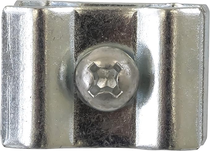 Gridwall Joining Clip Connectors for Grid Panels, Powder-Coated or Chrome Plated Steel (Quantity 20) (20, Chrome)