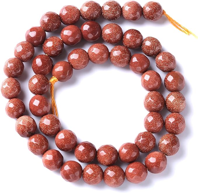 32pcs 12mm Natural Gold Sandstone Beads Faceted Stone Energy Healing Beads for Jewelry MakingDIY Bracelet Necklace Accessories 15" (12mm, Faceted Gold Sandstone)