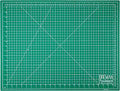 Breman Precision 18x24 Inch Self Healing Cutting Mat - 2-Sided 5-Ply PVC Green/Black Cutting Mats for Crafts, Sewing, Quilting and DIY Projects - Durable and Non-Slip Design with Precise Grid Lines
