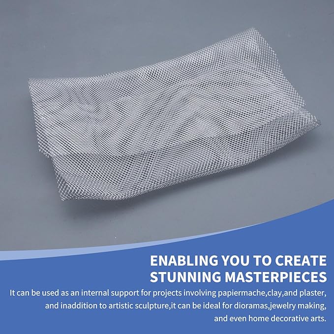 24 Inch by 10 Foot Sculpting Wire Mesh, Aluminum Wire Mesh for Arts and Craft,Sculpting Mesh Roll 24 Inch×10 Foot, Stainless Mesh Screen for Sculpting Clay DIY Projects Jewelry Making