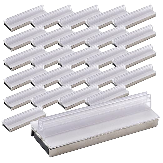 Master Magnetics Magnetic Sign Holder Pack - Magnetic Sign Holders for Door Frames, Metal Shelves, Whiteboards - Powerful Magnet - Retail EZ Grip Holder - 3" L x 1" W x 0.75" H - 25-Pack