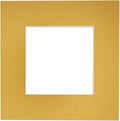 11x14 Mat for 8.5x11 Photo - Precut Metallic Gold Picture Matboard for Frames 11 x 14 Inches - Bevel Cut to Display Art 8.5 x 11 Inches - Acid Free Pack of 100 MATS with Backing Boards & Clear Bags