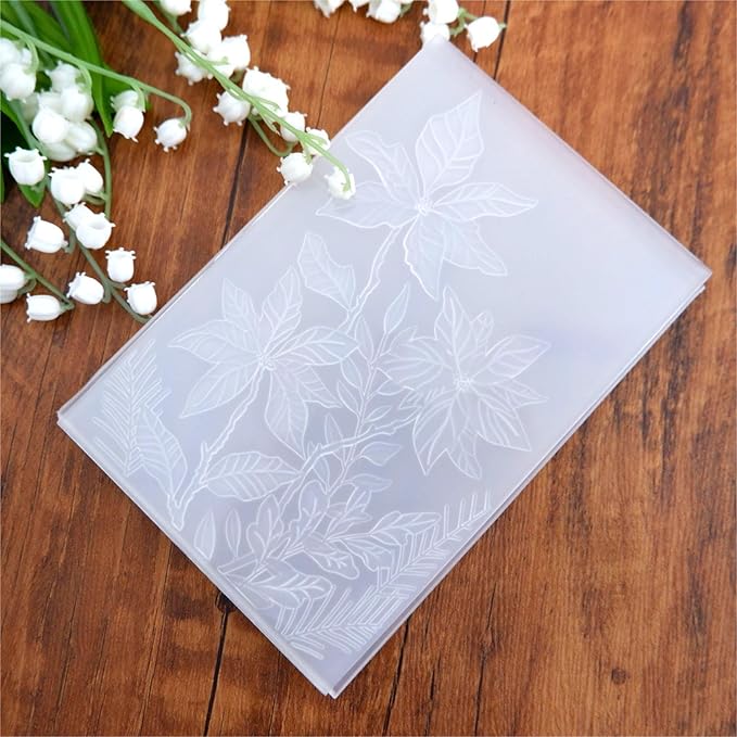 3D Spring Flower Background Embossing Folder for Card Making Floral DIY Plastic Scrapbooking Photo Album Card Paper DIY Craft Decoration Template Mold