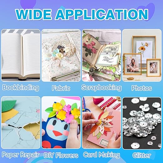 PVA Glue, PH Neutral PVA Adhesive 8.8 Oz, Book Binding Glue, Acid-Free, All-Purpose Adhesive, Dries Clear and Remains Flexible. Used for Bookbinding and Book Repair, Collages, Paper Art, and Crafts