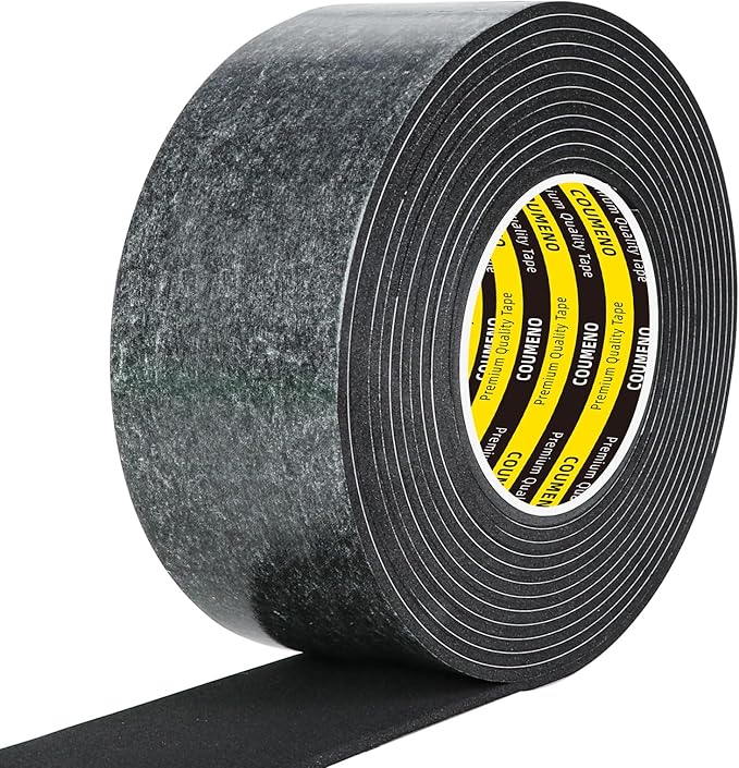 EVA Single-Sided Foam Tape, Single-Sided Sealing Strip Foam Pad Sponge Tape Window Weatherproof, Self-Adhesive Insulation Sealing Tape 2inX9.84FT