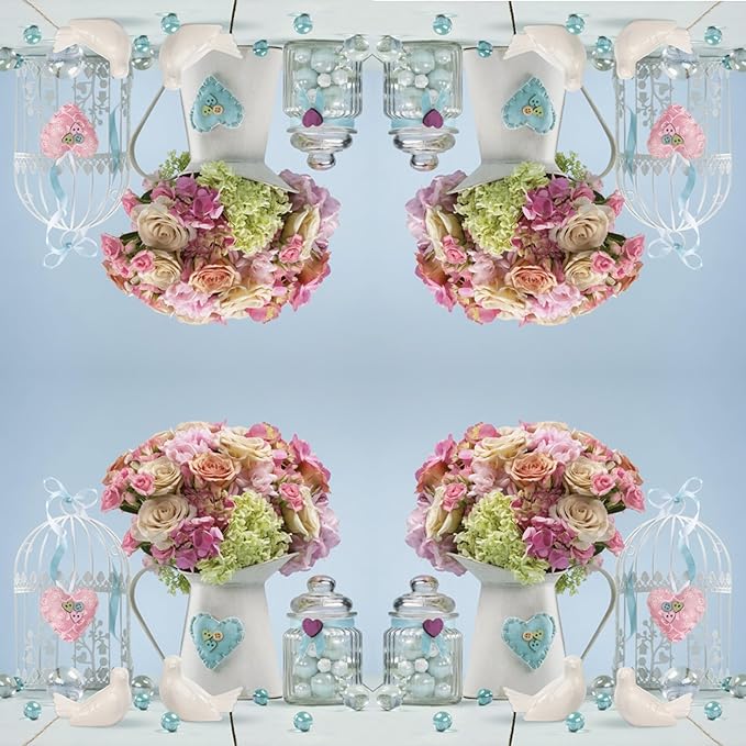 20-ct 13x13 Flowers Paper Luncheon Decoupage Napkins, 3-Ply Servilletas Printed Jug Full of Flower Cocktail Napkin for Art, Dinner and Party, Disposable Napkins Decor