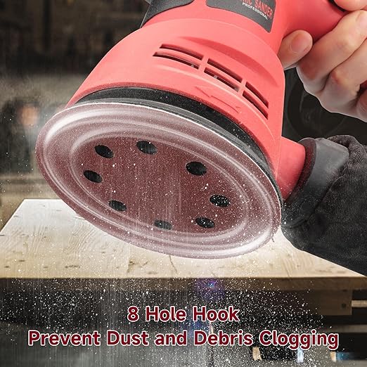 100 PCS 5 Inch Sanding Discs 400 Grit, Round Hook and Loop Sandpaper for Random Orbital Sander