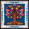 Joyhoor Cross Stitch Kits for Beginners Stamped Cross-Stitch Supplies Needlework preprint Embroidery Kits for Adults DIY Needlepoint Kits Embroidery Patterns 11CT-Colorful Tree 17.7x17.7 inch