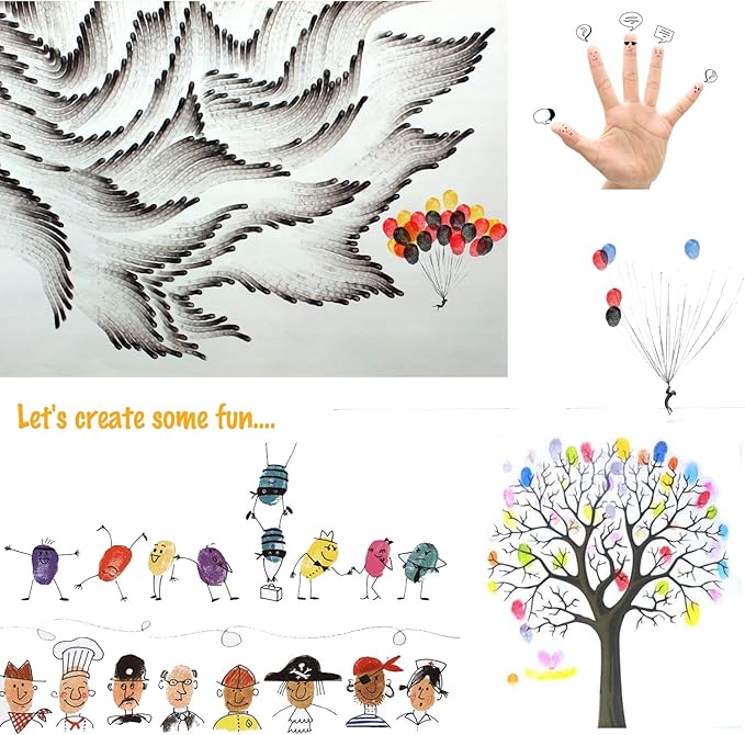 Craft Ink Pad Stamps Partner DIY Color,15 Color Craft Ink Pad for Stamps, Paper, Wood Fabric (Pack of 15)