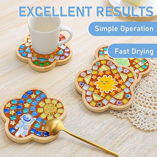 Mosaic Crystal Grout, Mosaics Tile Tools, Mosaic Tile Accessories – Essential for Handmade Grouting and Perfect for DIY Craft Projects (Orange Red, 8.8oz)