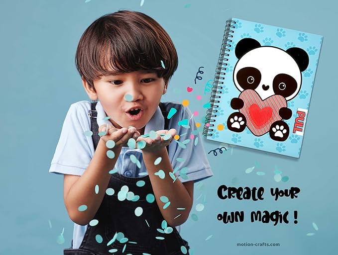 Animation Notebooks | Cute Spiral Notebook | A5 Size 6.5in x 8.75in | 160 pages | 80 Sheets Smooth, durable, and bleed-resistant 90lb lined inner pages | Interactive cover that brings your imagination to life | Creative Companion for journaling, notes,...
