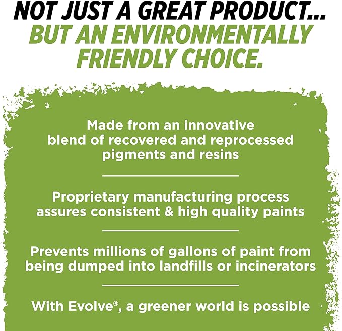 EVOLVE Paint & Primer: Environment-friendly, Low Sheen with One-coat Coverage for Interior & Exterior surfaces (Burlap Brown, 1-Gallon)