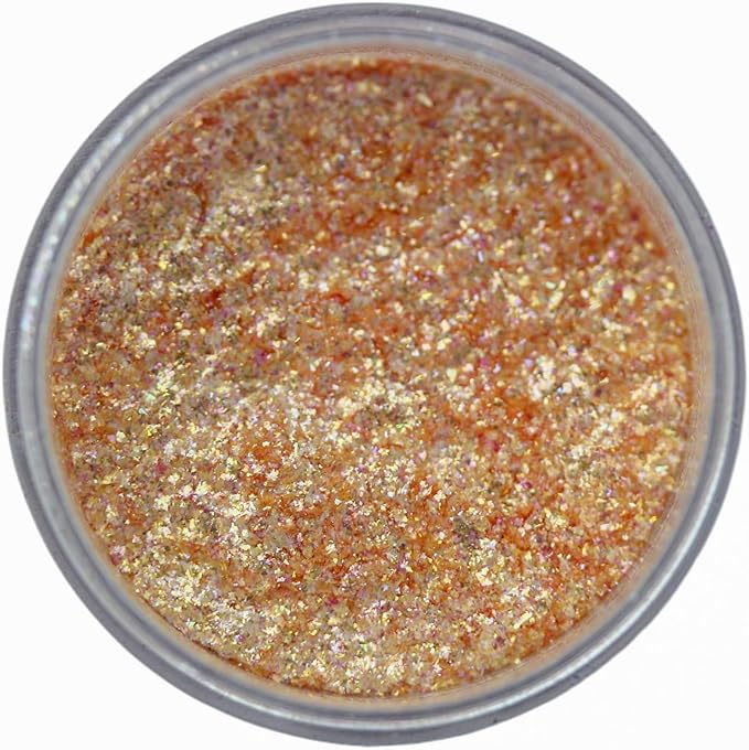 Premium Diamond Mica Powder Pigment- for Epoxy, Resin, Soap, Paint, Woodworking, Acrylic Pouring, Bath Bombs, Fishing Lures - DIY Arts and Crafts Additive (Diamond Shimmer Orange Yellow)