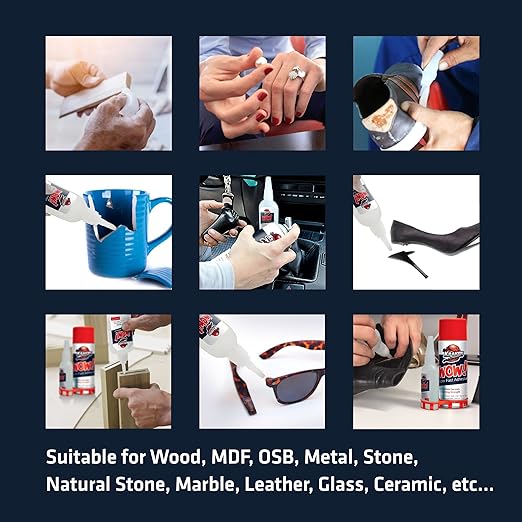 Kraken Bond Wow! CA Glue (1x3.50 oz) with Spray Adhesive Activator (1x13.50 fl oz) - Cyanoacrylate, with Activator, Fast CA Glue for Woodworking, Crazy & Craft - 1 Pack