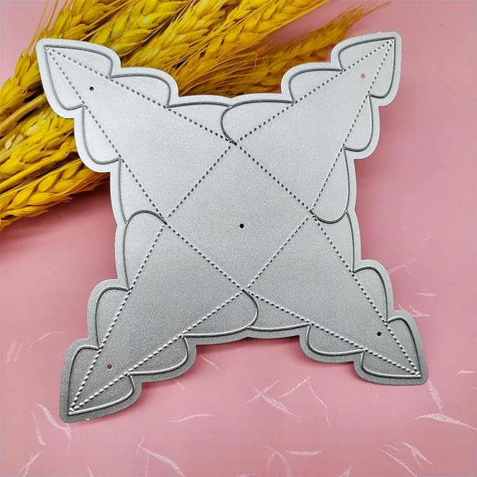 Metal Cutting Dies DIY Merry Christams Embossing Stencil Template Scrapbooking Card Making Mold Photo Album Arts Crafts Tools (Christmas Candy box-12x12cm)