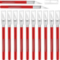 15 Pack Exacto Knife Set, Hobby Knife, Back to School Supplies Craft Knifes Kit for Art, Carving, DIY, Scrapbooking, Art, Cutting, Stencil(Red)