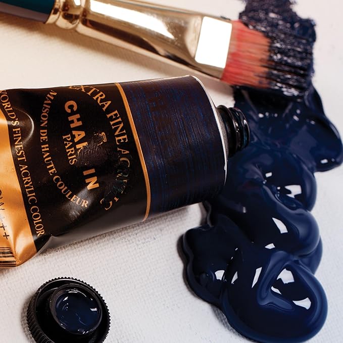 Charvin Extra Fine Professional Artist Acrylic Paint Colors, Nature Themed Hues, 150ml Unbleached Titanium