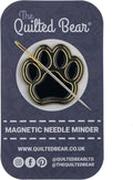 The Quilted Bear Needle Minder - Needle Minder Magnet for Keeping Sewing & Embroidery Needles, Cross Stitch Needles Safe - Stress Free Stitching Cross Stitch Supplies & Embroidery Supplies (Dog Paw)