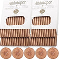 52pcs Red Bronze Sealing Wax Sticks, Andotopee Glue Gun Wax Seal Sticks for Wax Seal Stamp, Premium Sealing Wax for Envelope Letter Seal Wedding Invation Craft Adhesive, Great Gift Ideas (Mini Size)