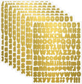 Starboling Letter Stickers, 1/2 inch Gold Alphabet Stickers, Self-Adhesive Vinyl for Mailbox Numbers, Bulletin Boards, Classroom & Home Decor, 0.5''