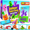 Balloon Animal Twisting Kit with Pump for Kids - Boy & Girl Christmas Gift - Birthday Gifts for Girls and Boys - Arts and Crafts for Kid Ages 8-12 - 6 7 8 9 10 11 12 Year Old - Animals Balloons