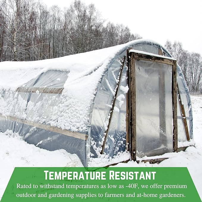Farm Plastic Supply - Clear Vinyl Sheeting - 15 Mil - (4'6" x 175') - Vinyl Plastic Sheeting, Clear Sheet for Storm Windows, Tablecloth Protector